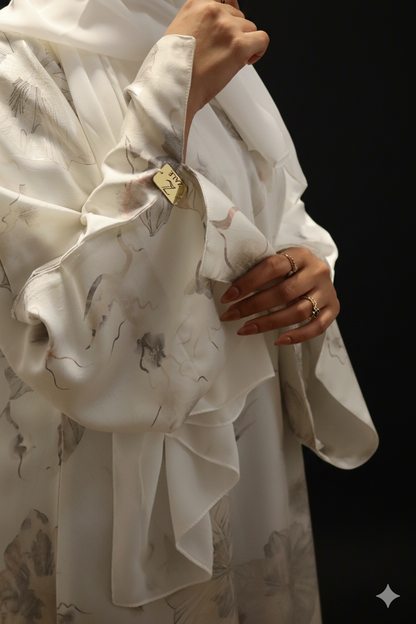 Elegant Pure White Abaya